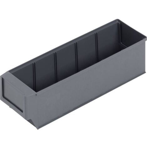 ALUTEC 66027 66027-SCATOLA PORTAOGGETTI, SCURO, 1 PEZZO, GRIGIO FERRO, 300 X 91 X 81 MM