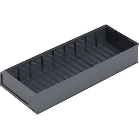 Alutec 66032  Sichtlagerkasten   (L x B x H) 500 x 183 x 81 mm Dunkelgrau 1 St.