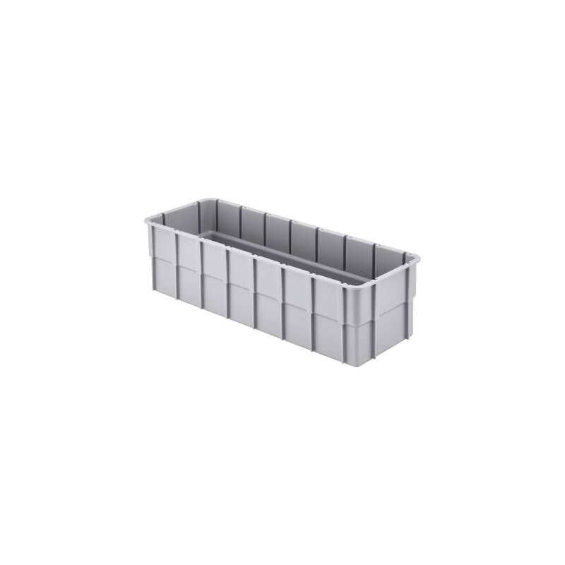 75230 bac de compartimentage empilable (l x l x h) 362 x 131 x 101 mm gris 1 pc(s) - Alutec