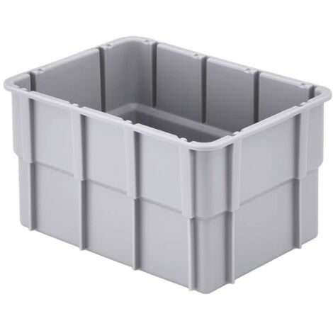 Alutec 75220 Bac de compartimentage empilable (L x l x H) 181 x 131 x 101 mm gris 1 pc(s) R300162