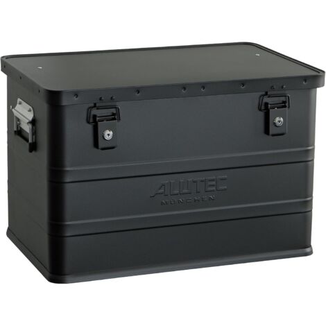ALUTEC Aluminiumbox Classic 68 Schwarz,  68 ltr., (LxBxH) 550 X 350 X 355 mm