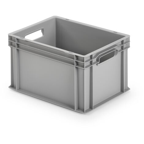 ALUTEC Kunststoffbehälter 40x30x23,5cm Stapelbox Stapelkiste Eurobox