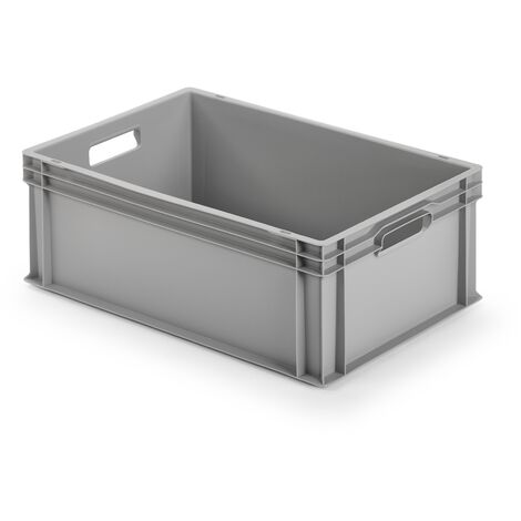 ALUTEC Kunststoffbehälter 60x40x22 cm Stapelbox Stapelkiste Eurobox