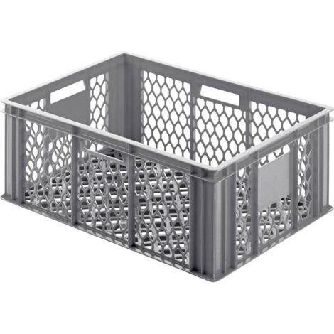 Alutec Scatola grigliata grigia da 49 litri robusta e ventilata