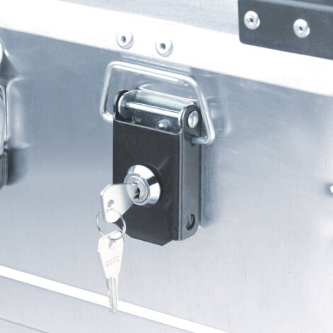 Barillet de sécurité pour caisse de transport – Compatible avec boîtes Alutec série C et D – Installation facile avec 2 clés fournies