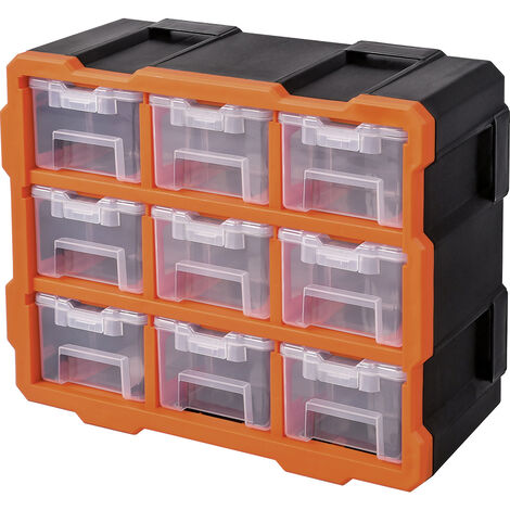 Alutec  Sortimentskoffer-Set (L x B x H) 38 x 17 x 32 mm  variable Unterteilung  Inhalt 9 Teile