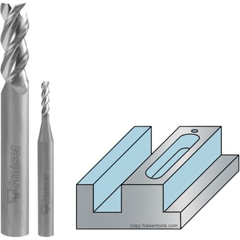 ALUTOP - Fraise de performance pour l'aluminium D=3 I=10 S=6 ALUTOP - Fraiser