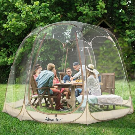 main image of "Alvantor Bubble Tent Pop Up Gazebo, 8-10 Person Screen House Room Garden Patio Canopy Shelter, Large Premium Oversize Instant Greenhouse Weather Pod for Party Event, Cold Protection"