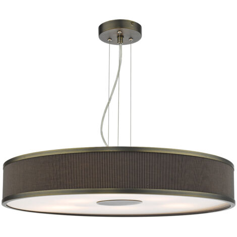 Alvaro Suspension Cylindrique à 6 Lumières Champignon Bronze Antique