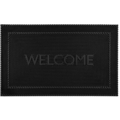 Alvaro Welcome Scraper Rubber Pin Doormat, 45x75cm