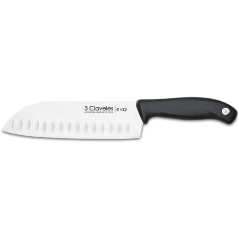 Alveolate Santokumesser 18 cm 3 Claveles E01356