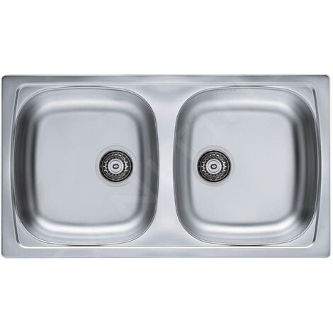 Alveus Basic - Évier 780x435 mm, inox 1049434