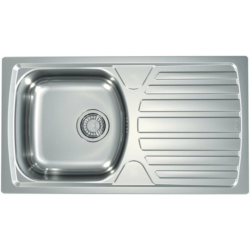Alveus - Basic - Évier 78x44 cm, vidage 9 cm, inox 1136539