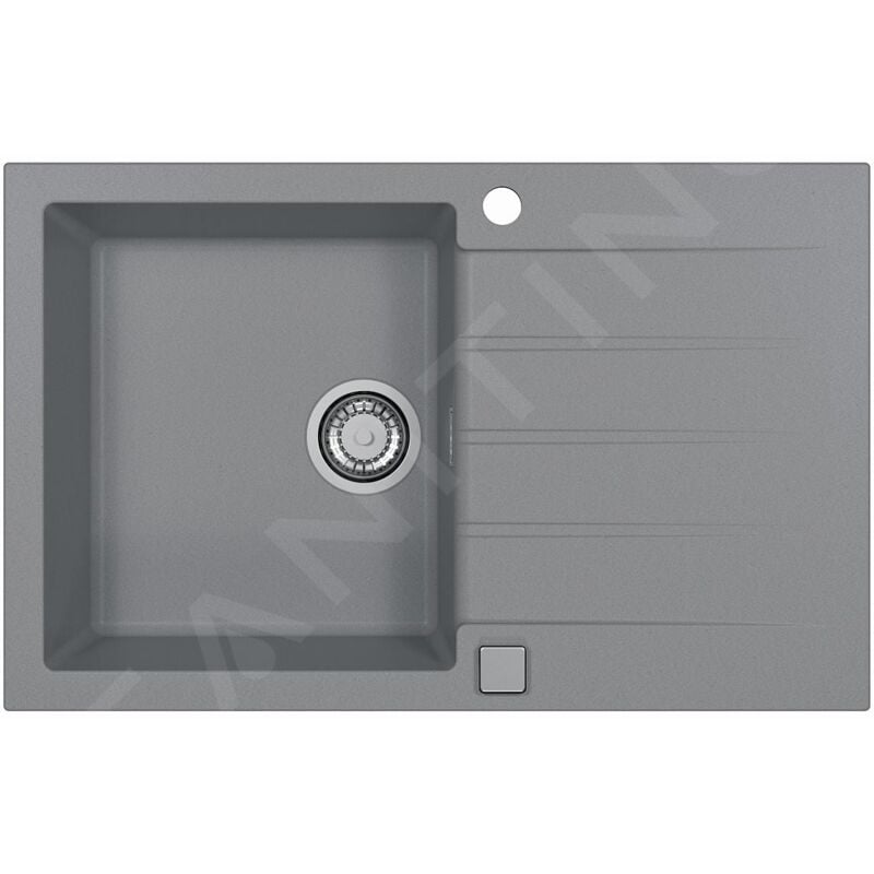 Alveus - Cadit - Évier en granit 790x500 mm, avec commande de vidage, concrete 1132025