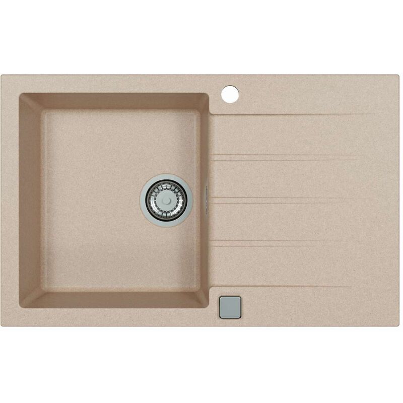 Alveus - Cadit - Évier en granit 79x50 cm, avec commande de vidage, terra 1132023