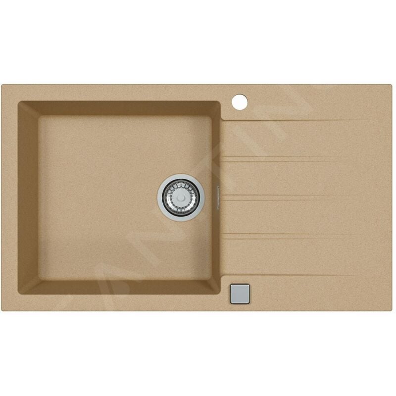 Alveus - Cadit - Évier en granit 860x500 mm, avec commande de vidage, beige 1132029
