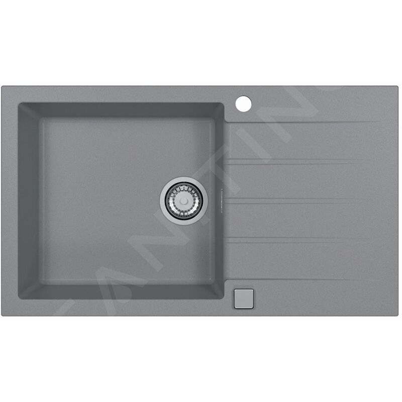 Alveus - Cadit - Évier en granit 86x50 cm, avec commande de vidage, concrete 1132030