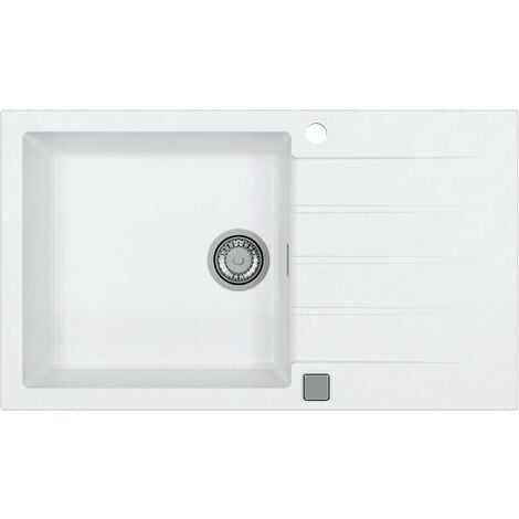 Alveus Cadit - Évier en granit 86x50 cm, avec commande de vidage, arctique 1132027