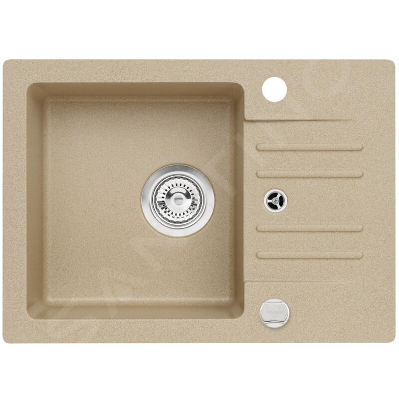 Alveus - Cortina - Évier en granit 580x420 mm, avec commande de vidage, beige 1117077