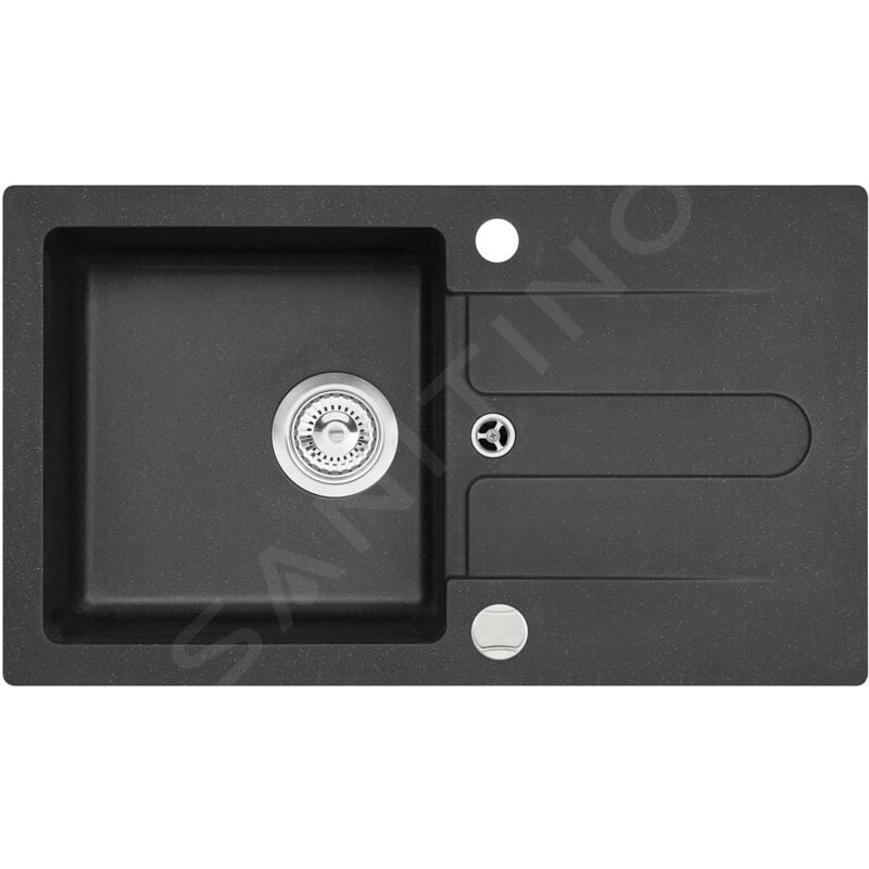 Alveus - Cortina - Évier en granit 750x420 mm, carbone 1133782