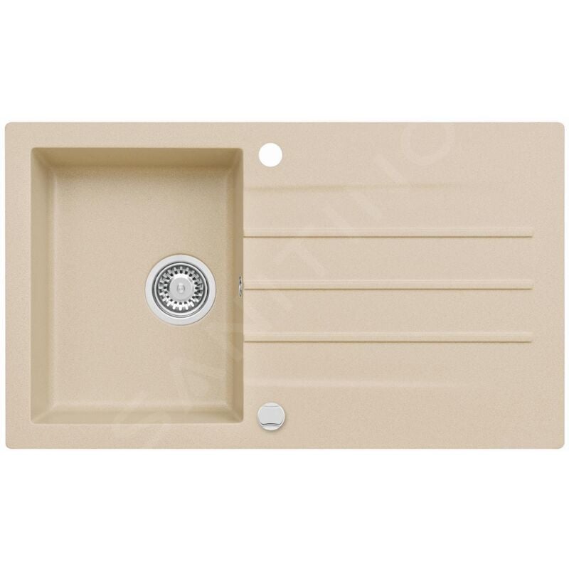 Alveus - Cortina - Évier en granit 860x500 mm, avec commande de vidage, beige 1133450