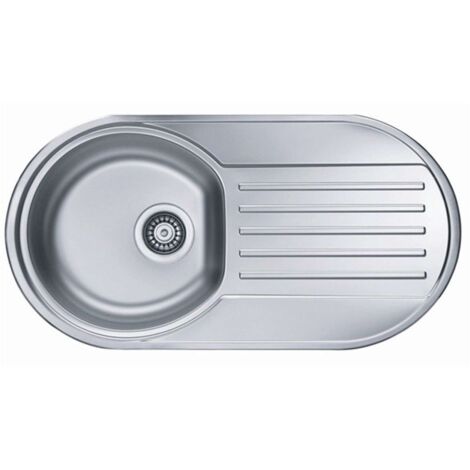 Alveus Form - Fregadero, 83x44 cm, acero inoxidable 1060001