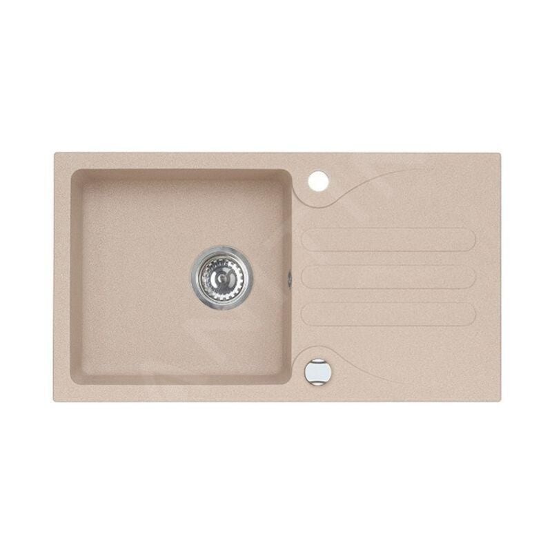 Alveus - Galapagos - Évier en granit 770x430 mm, avec commande de vidage, beige 1091213