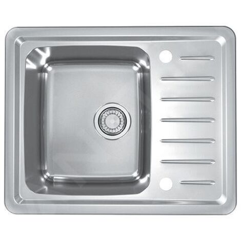Alveus Galeo - Évier 615x500 mm, avec commande du vidage, inox 1128552
