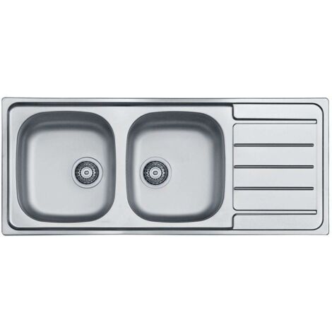 Alveus Line - Fregadero, 116x50 cm, acero inoxidable 1087978