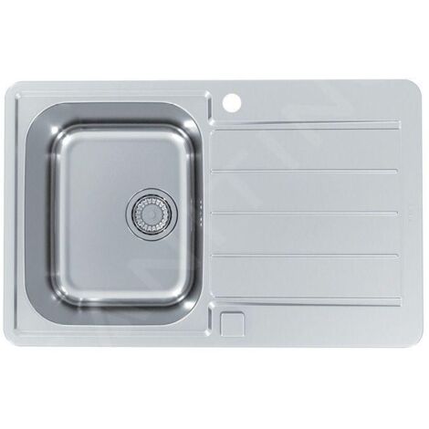 Alveus Line Max - Évier 790x500 mm, avec commande du vidage, inox 1137342