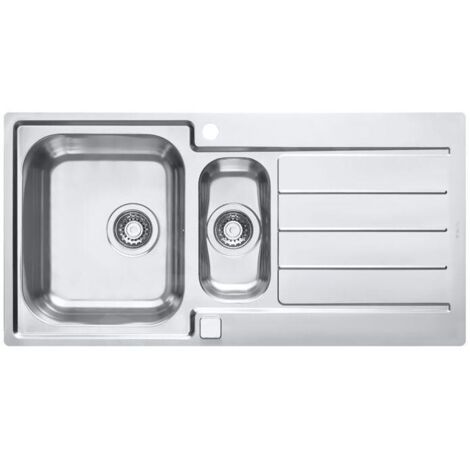 Alveus Line Maxim - Évier 985x505 mm, avec commande du vidage, inox 1085952