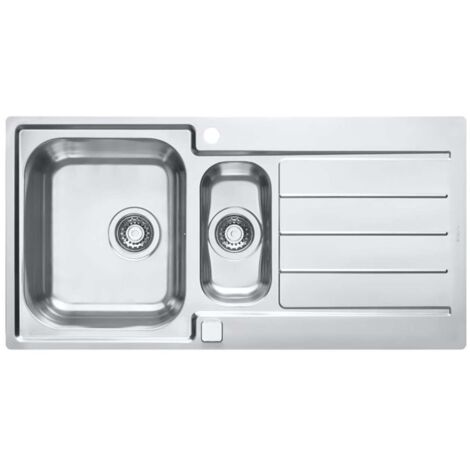 Alveus Line Maxim - Fregadero, 99x51 cm, con control de desagüe, acero inoxidable 1085952
