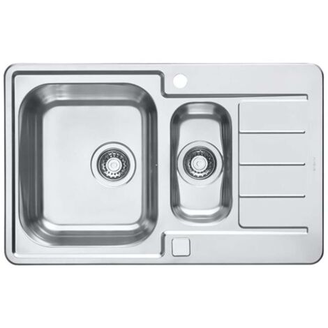 Alveus Line Maxim - Lavello, 79x50 cm, con comando remoto dello scarico, acciaio inox 1085948