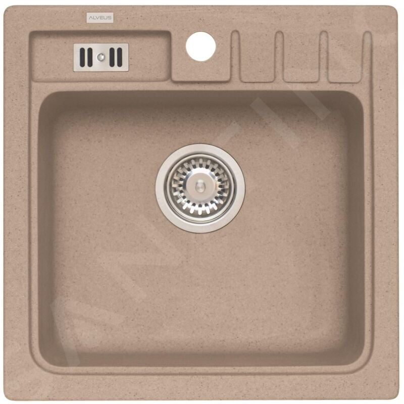 Alveus - Niagara - Évier en granit 465x465 mm, beige 1089483