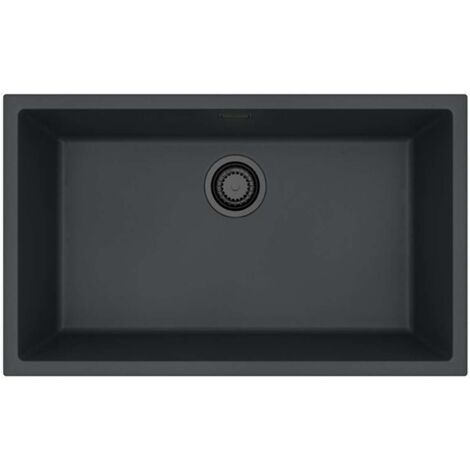 Alveus Omni - Fregadero de granito, 45x45 cm, negro 1150064