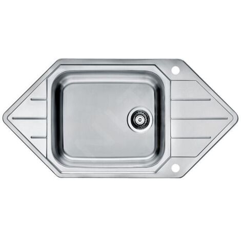 Alveus Praktik - Évier 985x500 mm, avec commande du vidage, inox 1122594