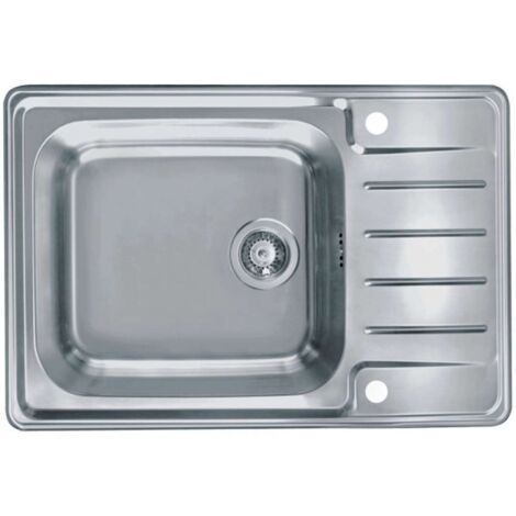 Alveus Praktik - Fregadero, 79x50 cm, con control de desagüe, acero inoxidable 1122463