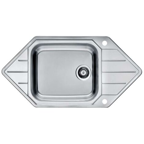 Alveus Praktik - Fregadero, 99x50 cm, con control de desagüe, acero inoxidable 1122594