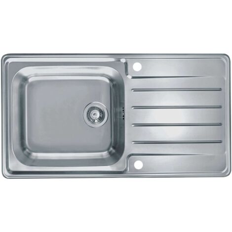 Alveus Praktik - Lavello, 98x50 cm, con comando remoto dello scarico, acciaio inox 1085977