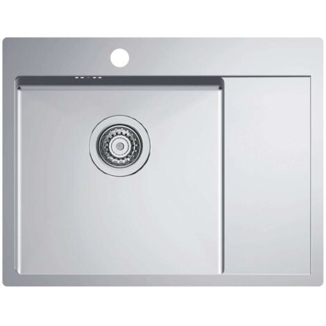 Alveus Quarto - Fregadero 62x48 cm, variante izquierda, acero inoxidable 1124383