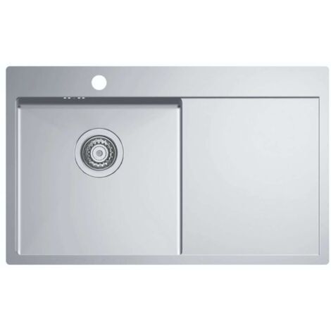 Alveus Quarto - Fregadero 78x48 cm, variante izquierda, acero inoxidable 1124384