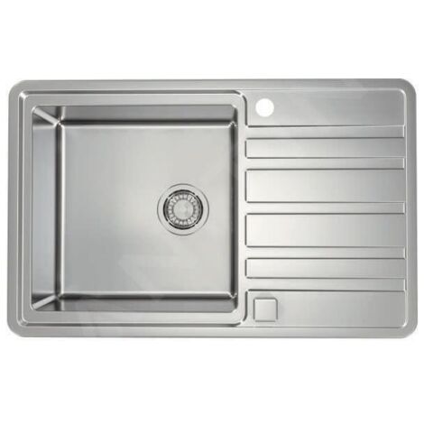 Alveus Rando Up - Évier 790x500 mm, avec commande du vidage, inox 1136609