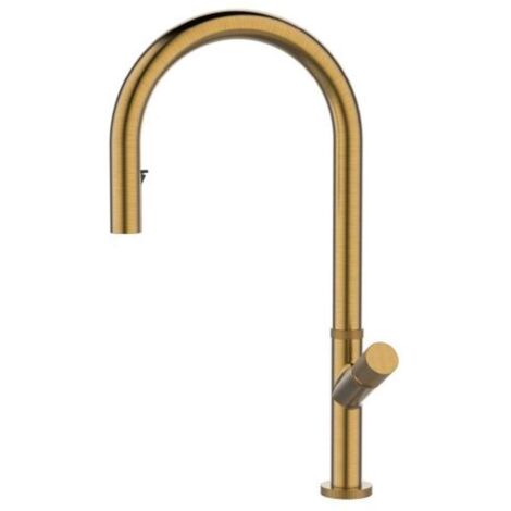 Alveus Swan - Spültischarmatur mit ausziehbarer Brause, brushed bronze 1150779