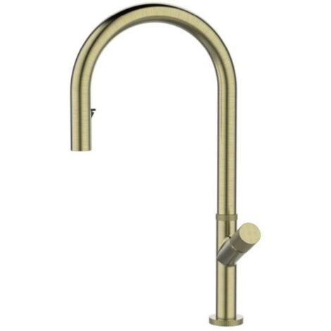 Alveus Swan - Spültischarmatur mit ausziehbarer Brause, brushed gold 1150776