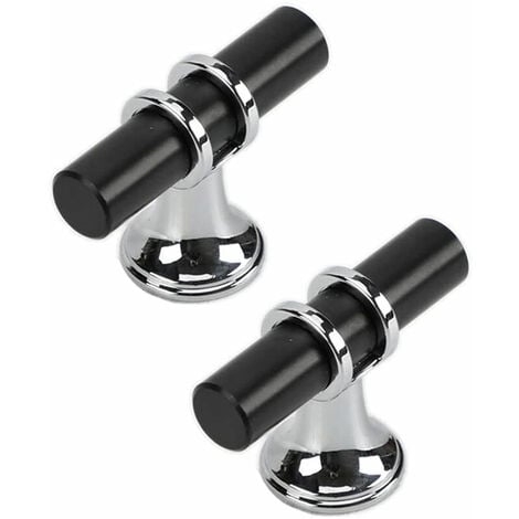 AlwaysH 10 Pcs Zinc Alloy Furniture Handle Modern Style Drawer Handle with Screws - Single Hole