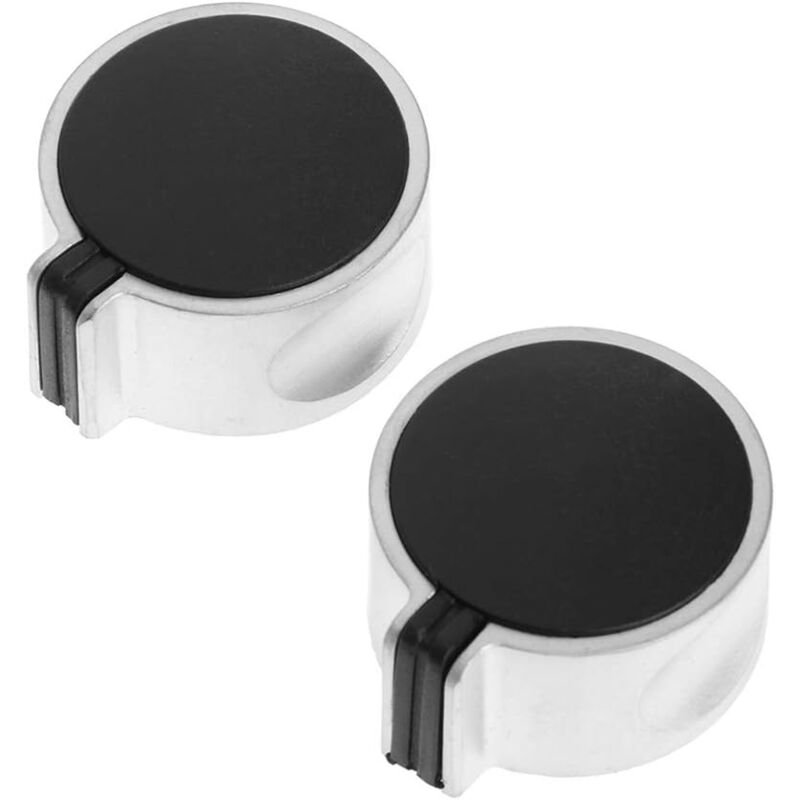 2pcs 8mm Hole Metal Gas Stove Cooker Rotary Switch Knobs Universal Replacement - Alwaysh