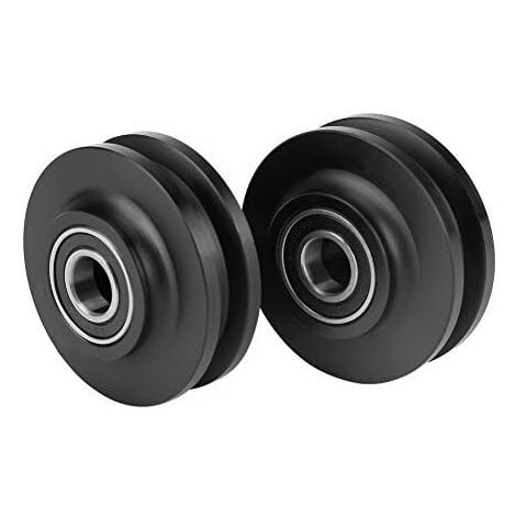 AlwaysH 2Pcs Sliding Door Wheel Barn Door Closet Cabinet Hardware Cabinet Window Sliding Pulley