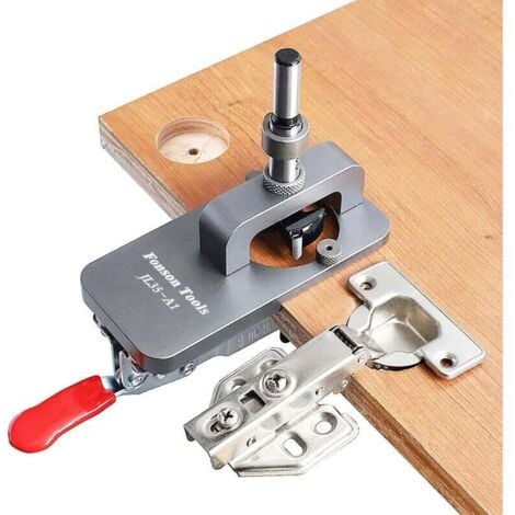 AlwaysH 35mm Hinge Jig,Door Cabinet Hinge Jig,Concealed Hinge Jig,Hole Puncher,Drill Guide Locator for DIY Woodworking-Get Rich
