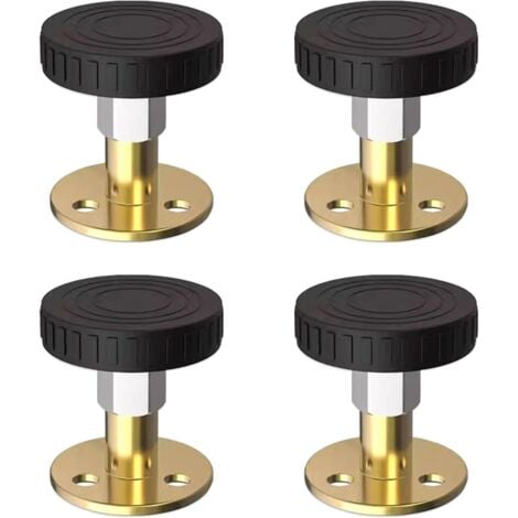 AlwaysH 4 Pieces Headboard Stabilizer Anti-Shake Stopper for Bed Frame, Headboard, Bedside, Cabinets, Sofas Headboard Fixator Adjustable Threaded Bed Frame Stopper