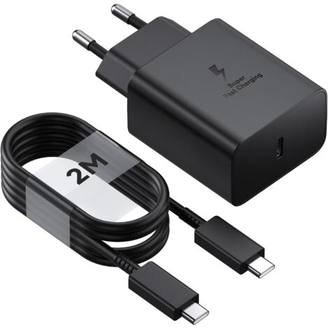 AlwaysH 45W Samsung Chargeur Rapide, Port USB Type C Cable Chargeur Samsung Ultra Rapide Chargeur Compatible avec  (2m)